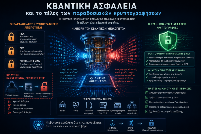 Quantum computing and post-quantum cryptography cyber security concept